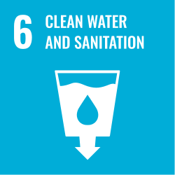 Logo for UN Sustainable Development Goal 6: Clean Water and Sanitation