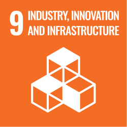 Logo for UN Sustainable Development Goal 9: Industry, Innovation and Infrastructure